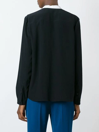 Shop Stella Mccartney Eva Crepe Shirt In Black