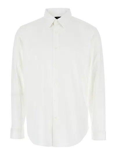 Theory Irving Structure Knit Button-up Shirt In Neutral