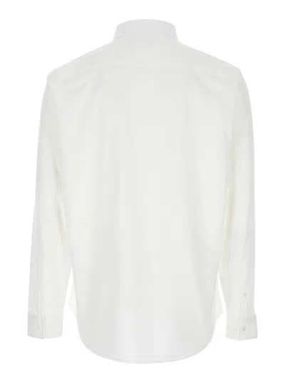 Theory Irving Structure Knit Button-up Shirt In Neutral