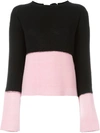 MARNI MARNI CASHMERE TWO TONE JUMPER - BLACK,GCMDU35Q00FX37611559188