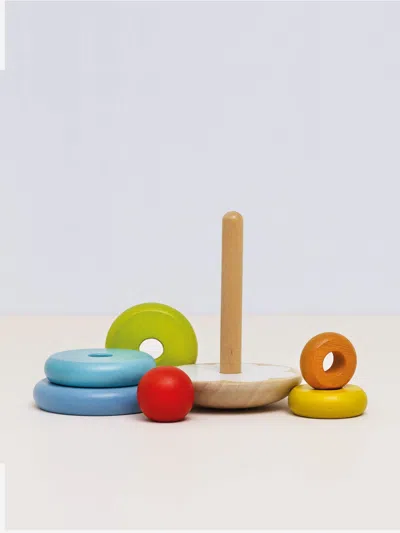 Le Toy Van Rainbow Stacking Tower-7 Piece (w:11.5 X D:11.5 X H:18cm) One Size Multicoloured In Multicoloured