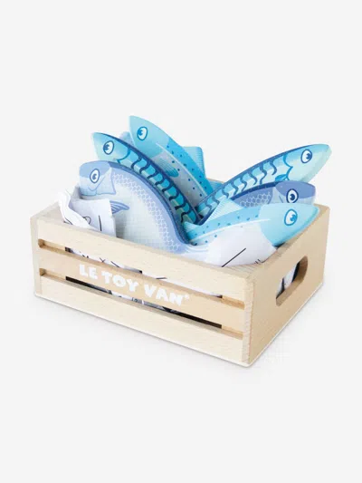 Le Toy Van Market Fish Wooden Play Food Crate-7 Piece (w:160 D:118 H:60mm) One Size Multicoloured In Multicoloured
