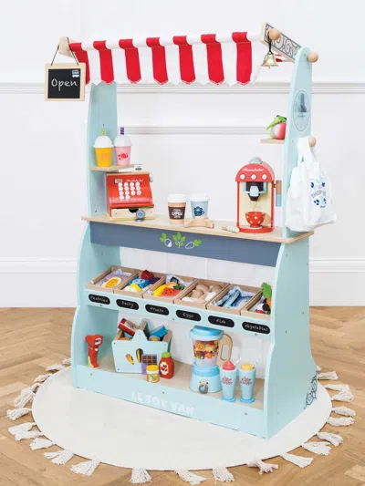 Le Toy Van Shop & Café Market Stand (90 X 36 X 122cm) One Size Blue In Blue