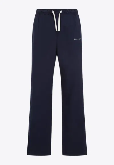 Palm Angels Classic Logo Cord Travel Pants In Black