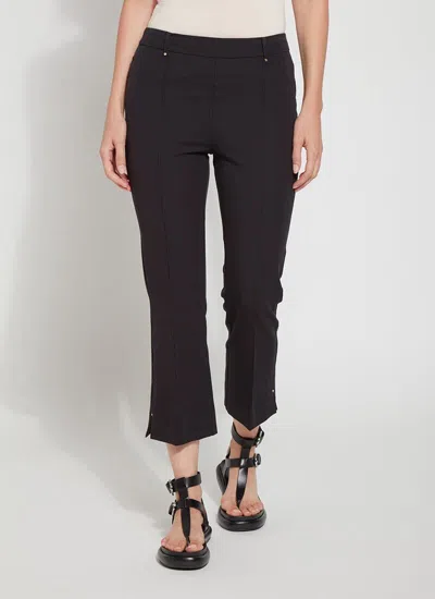 Lyssé Cropped Amanda Bootcut Pants In Black In Black