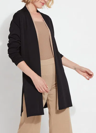Lyssé Avril Jersey Knit Duster In Black
