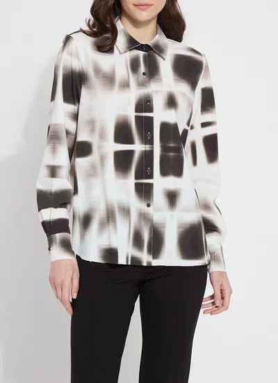 Shop Lyssé Fashion Connie Slim Button Down In Multi