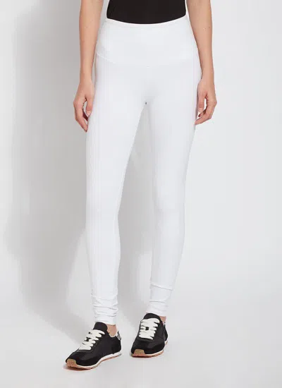 Lyssé Cotton Stretch Cropped Leggings In White