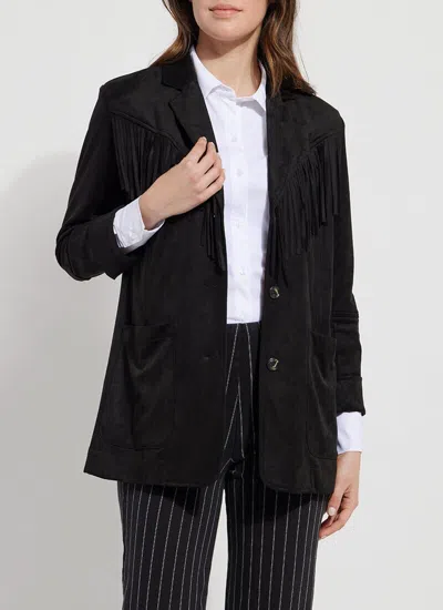 Lyssé Heidi Vegan Suede Blazer In Black
