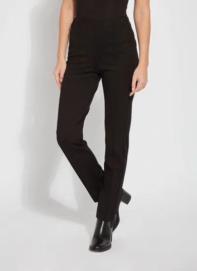 Lyssé Emma Ponte Trouser In Double Espresso In Black