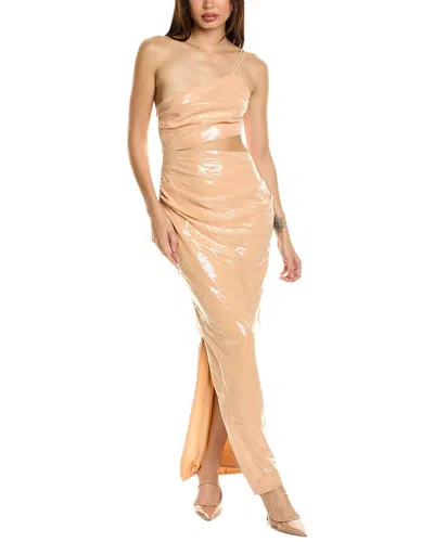 Suboo Marcel Draped Maxi Dress In Orange