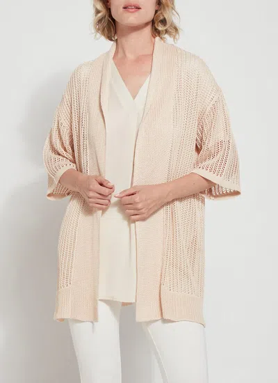 Lyssé Amora Linen Mesh Cover Up In Pinenuts In Multi