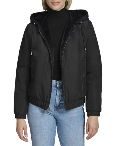 Andrew Marc Dalby Coat In Black