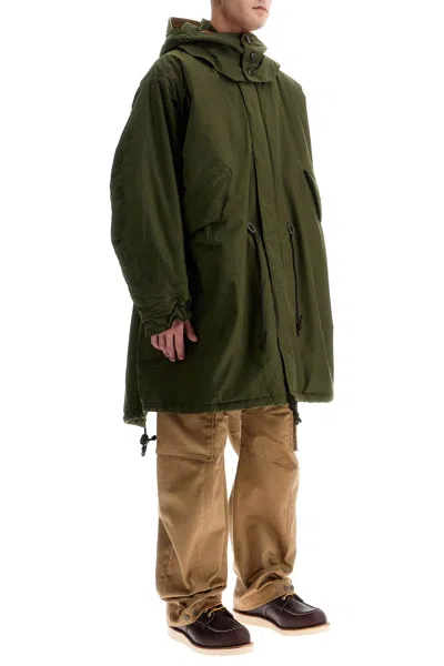 Barbour X Baracuta Padded Parka With Hood In Green