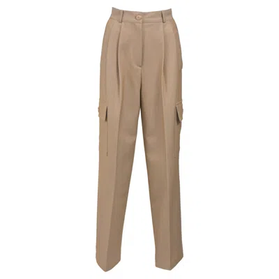The Frankie Shop Beige Bea Trousers In Beige