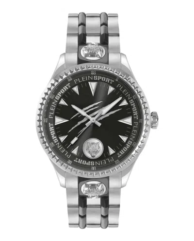 Plein Sport Mens Lineman Three Hand Quartz Two Tone Stainless Steel 45mm In Multi