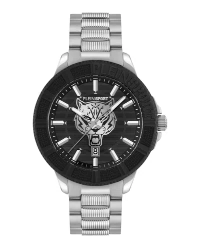 Plein Sport Men's City Rush 3 Hand Date Quartz Stainless Steel Bracelet 45mm In Multi