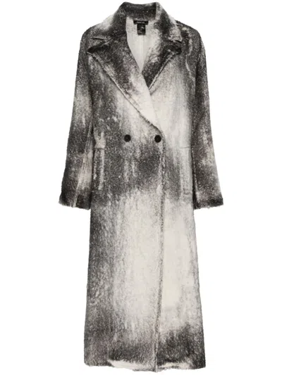 Avant Toi Long-sleeved Lapel Coat In Grey