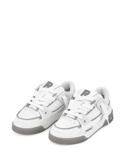 Represent Studio Leather Gradient Sole Sneakers In White