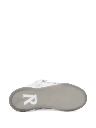 Represent Studio Leather Gradient Sole Sneakers In White
