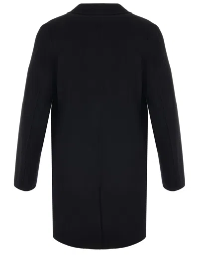 Amaranto Outdoor Wool Coat In Black