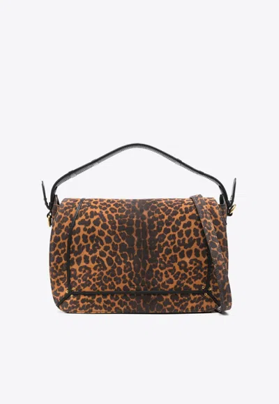 Jérôme Dreyfuss Pepito Large Shoulder Bag In Brown
