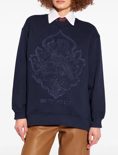 Shop Etro Sweaters In Blue