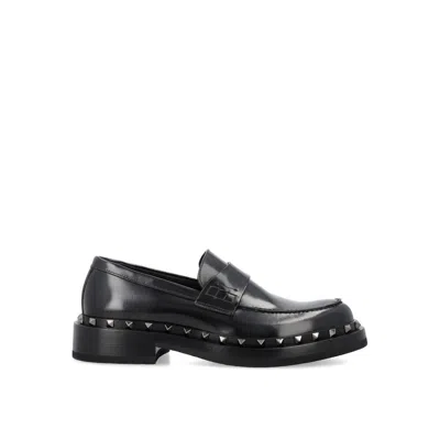 Valentino Garavani Rockstud 35mm Leather Sandals Women In Black