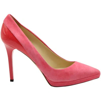 Jimmy Choo Point-toe Pumps In Pink Suede In Pink