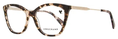 Longchamp Women's Butterfly Eyeglasses Lo2692 690 Rose Havana 54mm In Multi