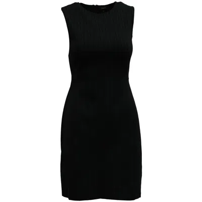 Theory Fairfield Stripe Cap Sleeve Sheath Dress In Blue