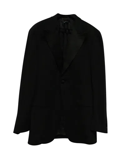Giorgio Armani Soho Tuxedo In Black Wool In Black