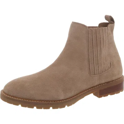 Steve Madden Leonard Womens Padded Insole Pull On Chelsea Boots In Beige