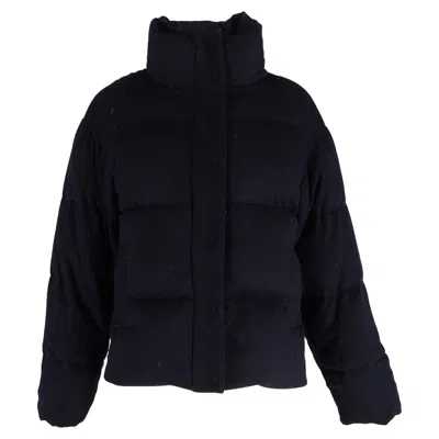 Joseph Brushed Flannel Carah Coat In Navy Blue Wool In Blue