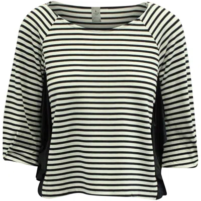 Lanvin Striped Top In Multicolor Rayon In Multi