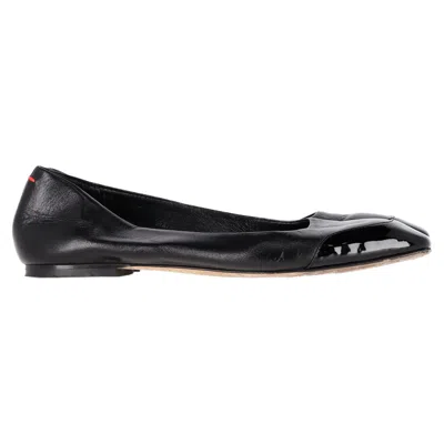Aeyde Ballet Shoes In Black Leather In Black