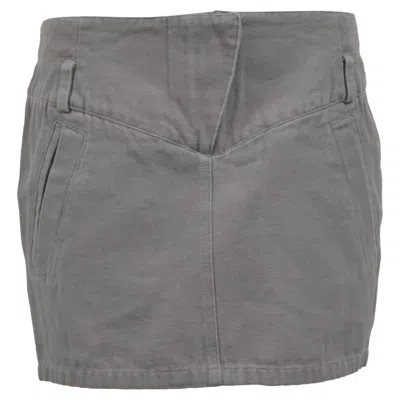 Iro Mini Pencil Skirt In Grey Cotton In Grey