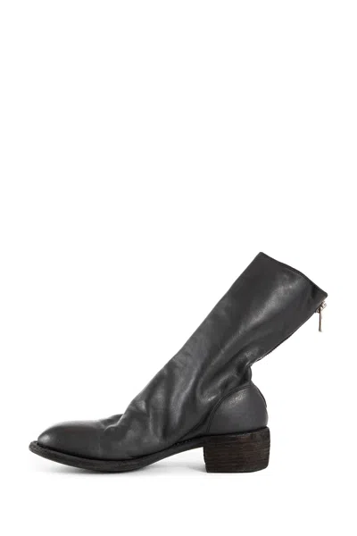 Guidi Woman Black Boots In Black