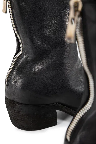 Guidi Woman Black Boots In Black