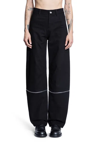 Moncler Genius Woman Black Trousers In Black