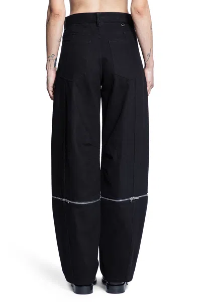 Moncler Genius Woman Black Trousers In Black