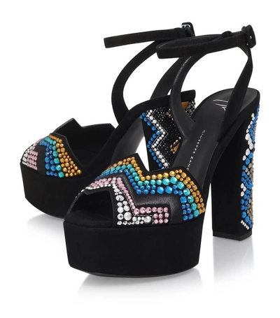 Shop Giuseppe Zanotti Jewel Zigzag Sandals