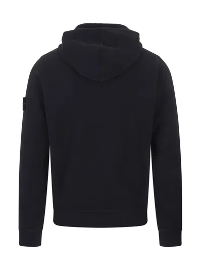 Stone Island Oversized Hoodie With Raglan Sleeves In Blue