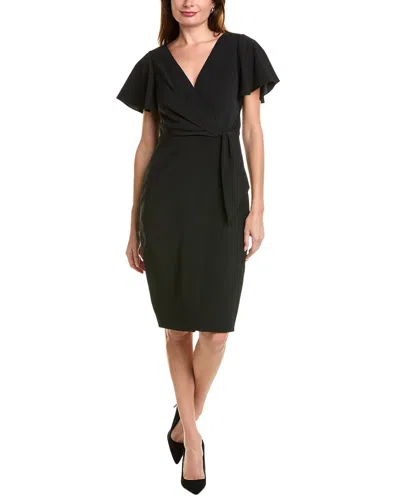 Elie Tahari Faux Wrap Dress In Black