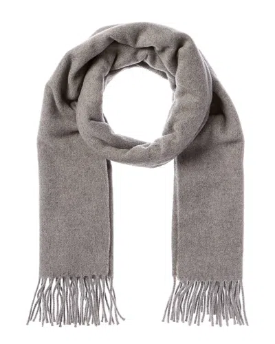 La Fiorentina Fringe Wool Scarf In Grey
