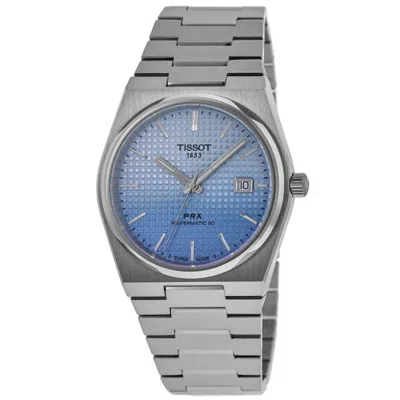 Tissot Prx Powermatic 80 Gradient Blue Dial Steel Men's Watch T137.407.11.351.01 In Blue