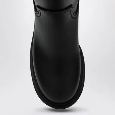 Moncler Black Kickstream Waterproof Knee High Boots In Black