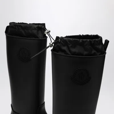 Moncler Black Kickstream Waterproof Knee High Boots In Black