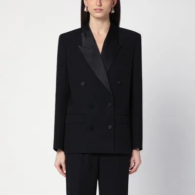 Shop Anine Bing Ross Black Double-breasted Jacket