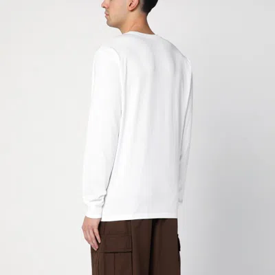 Carhartt Work In Progress Nelson Logo Patch Sweatshirt In White